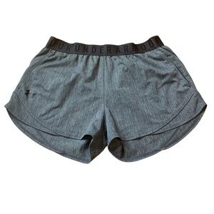 Under Armour Play Up 3.0 Loose Fit Shorts - Grey Heather - Size Medium